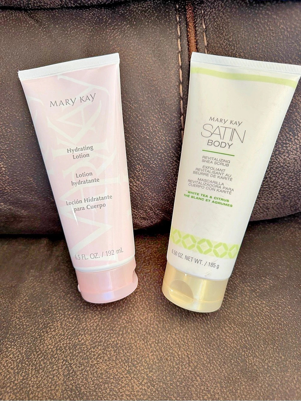 Mary Kay Satin Body Revitalizing Shea Scrub and Hydrating Lotion